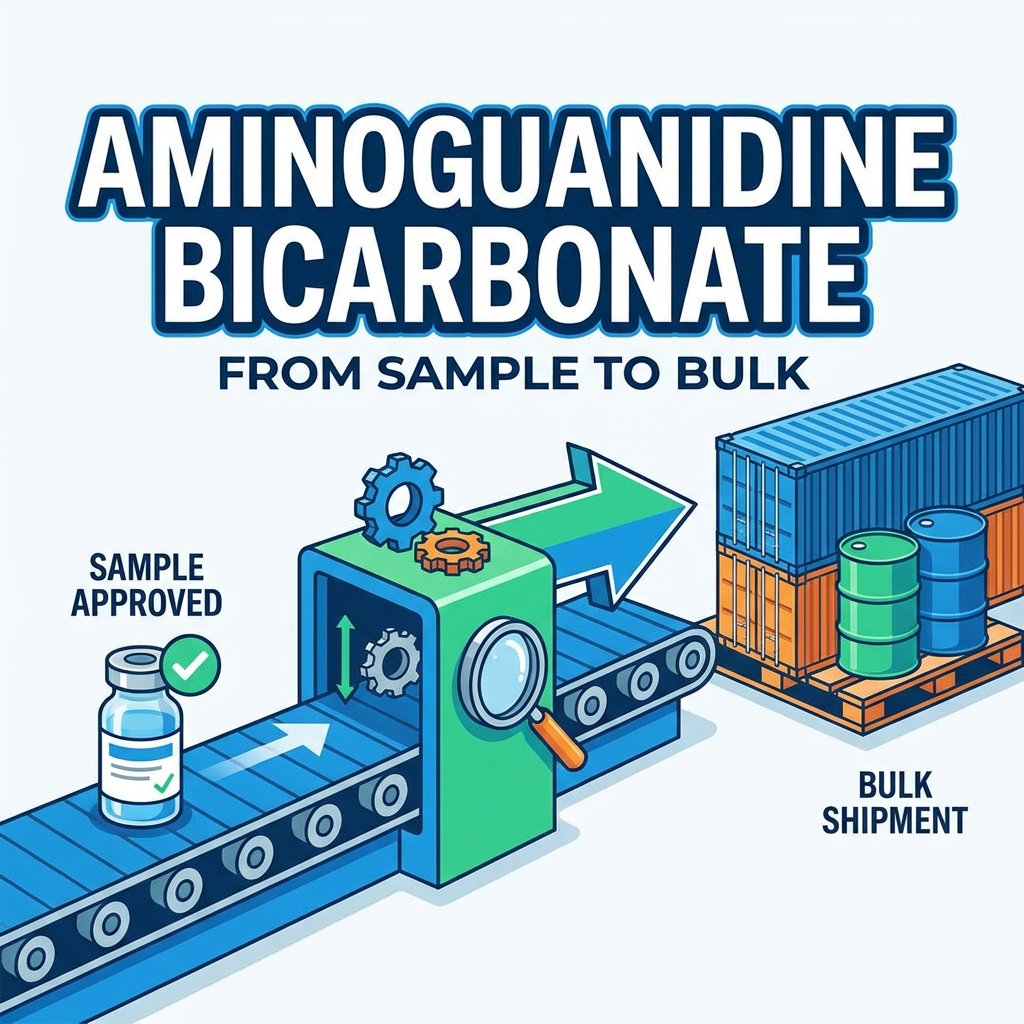 De l’approbation de l’échantillon à l’expédition en vrac : qualification du bicarbonate d’aminoguanidine