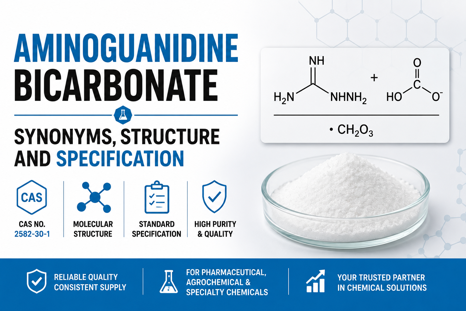 Synonymes, structure et spécifications du bicarbonate d’aminoguanidine